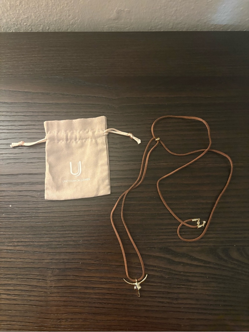 NEW Uncommon James Fighter Brown Cord Necklace. Brand new.
